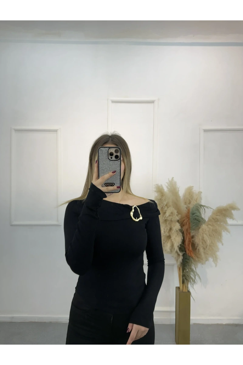 Limerence Gold Tokalı Bluz  060