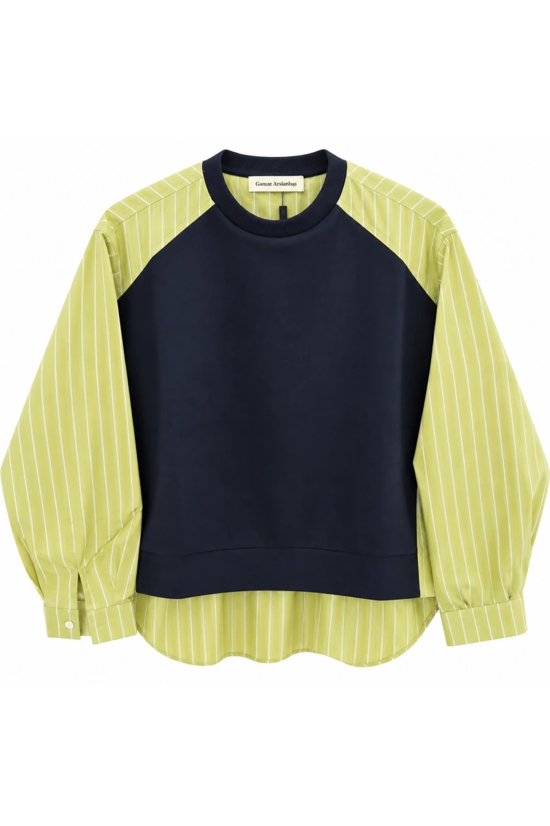 Loref Gömlek Detaylı Sweatshirt