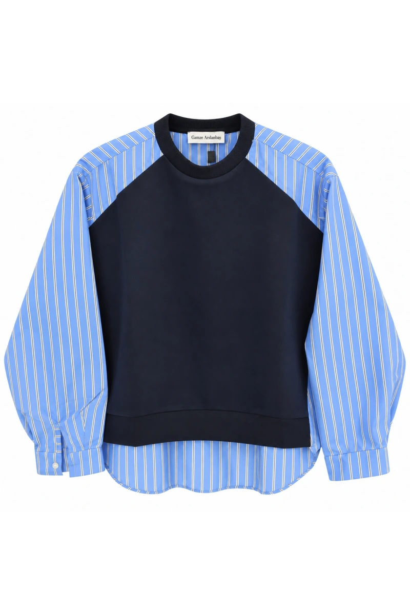 Loref Gömlek Detaylı Sweatshirt