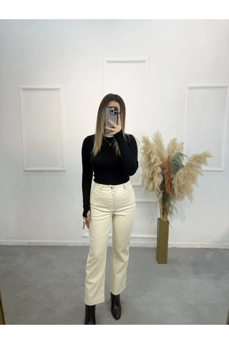 Mngo Model Deri Pantolon