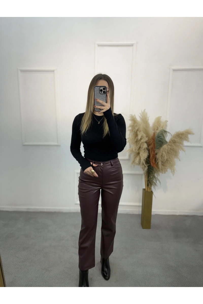Mngo Model Deri Pantolon