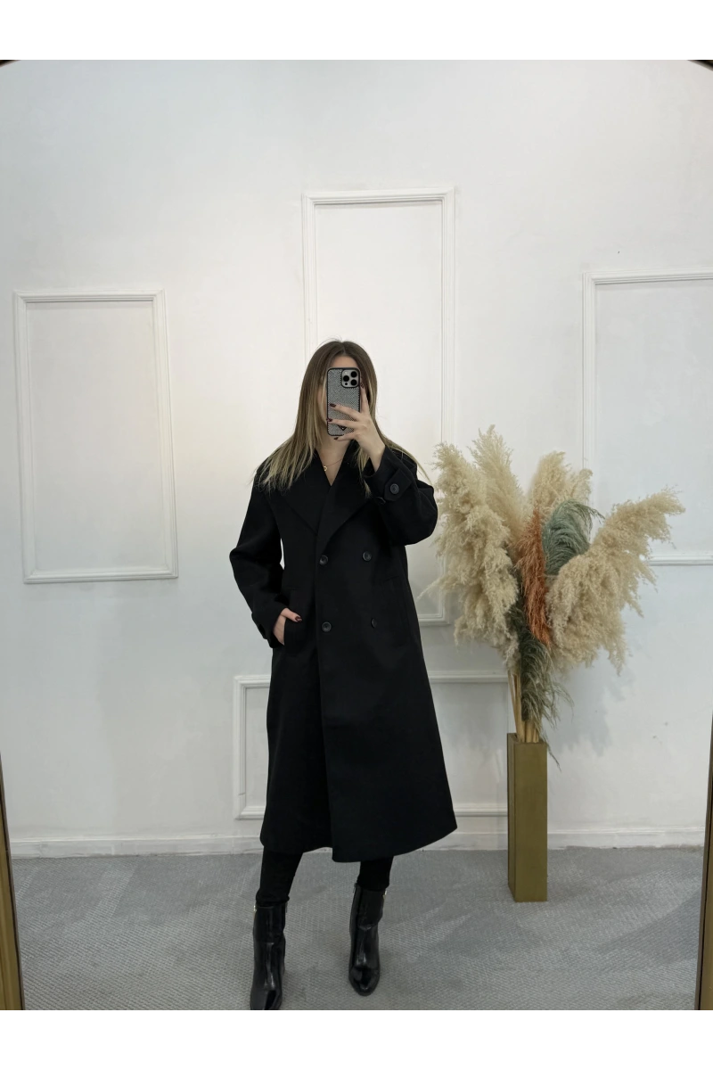 Oversize Premium Kaşe Kaban