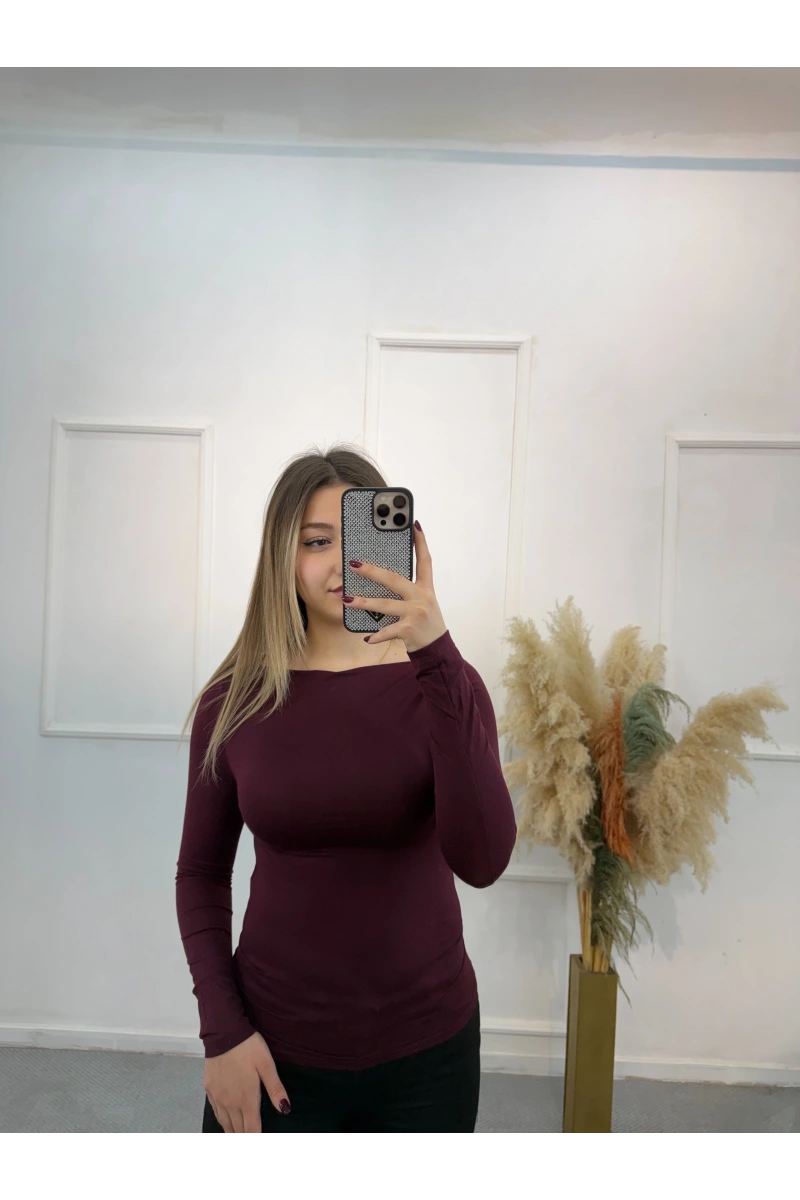 Pytor Degaje Yaka Yan Büzğülü Body