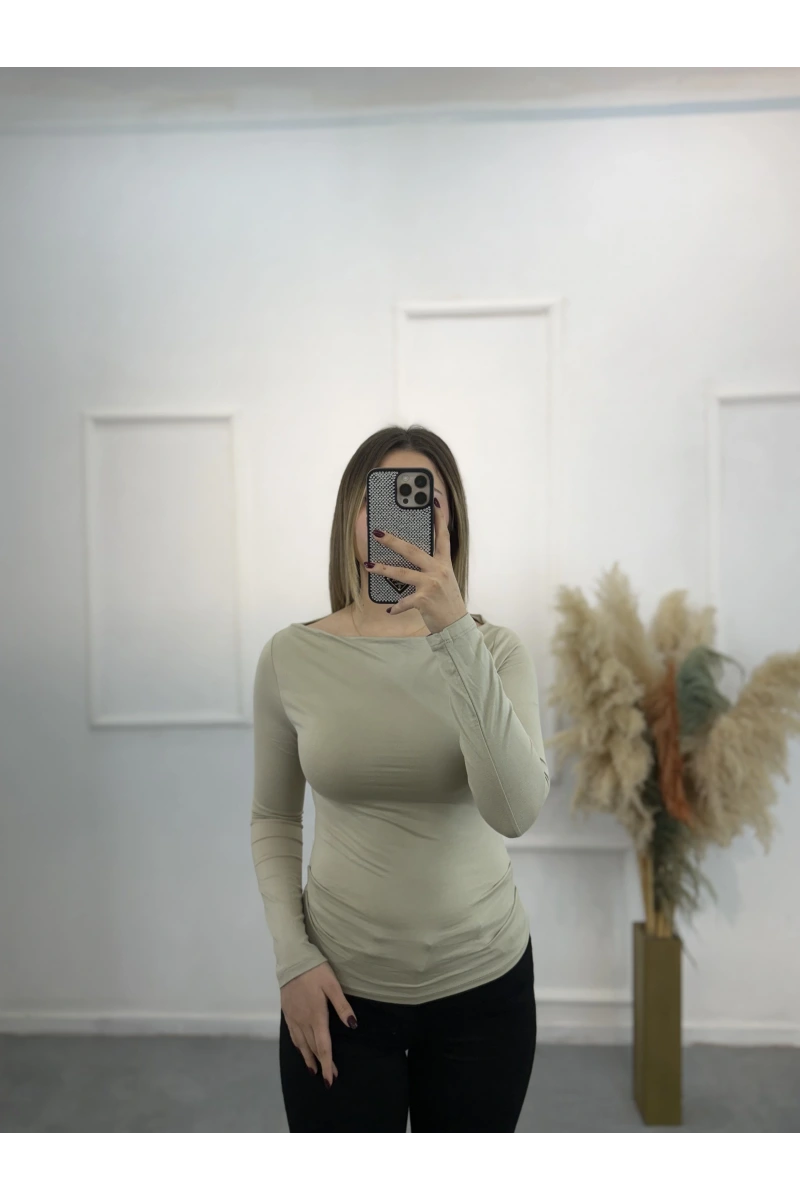 Pytor Degaje Yaka Yan Büzğülü Body