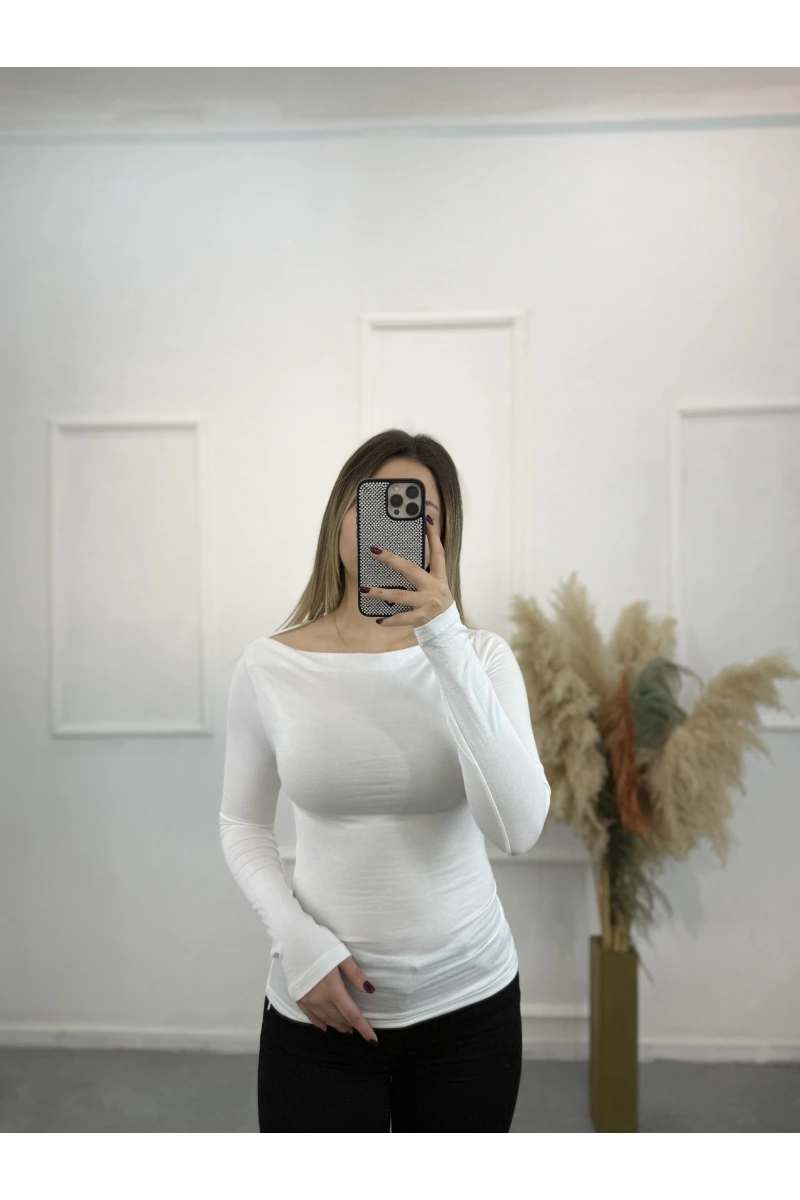 Pytor Degaje Yaka Yan Büzğülü Body