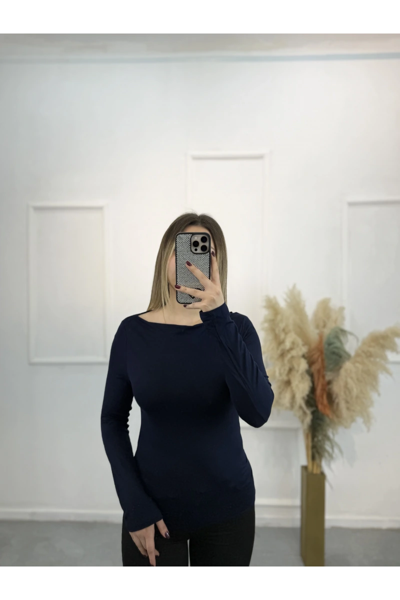 Pytor Degaje Yaka Yan Büzğülü Body