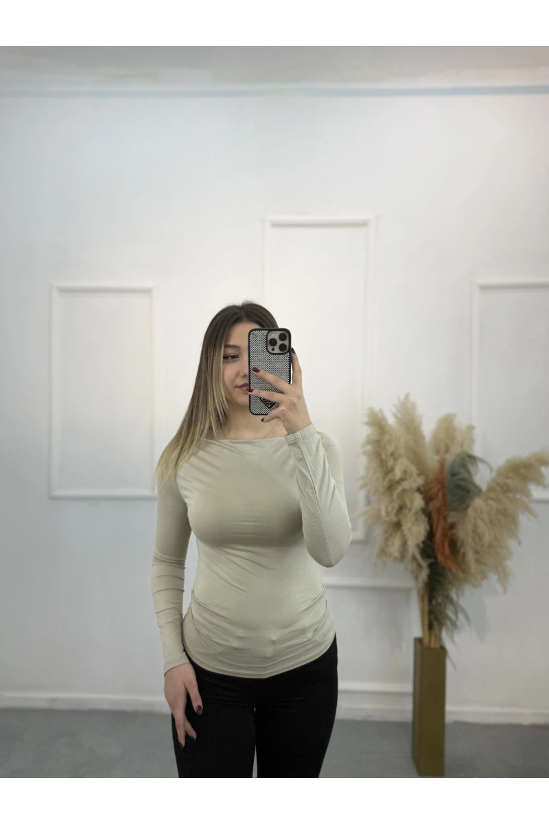 Pytor Degaje Yaka Yan Büzğülü Body