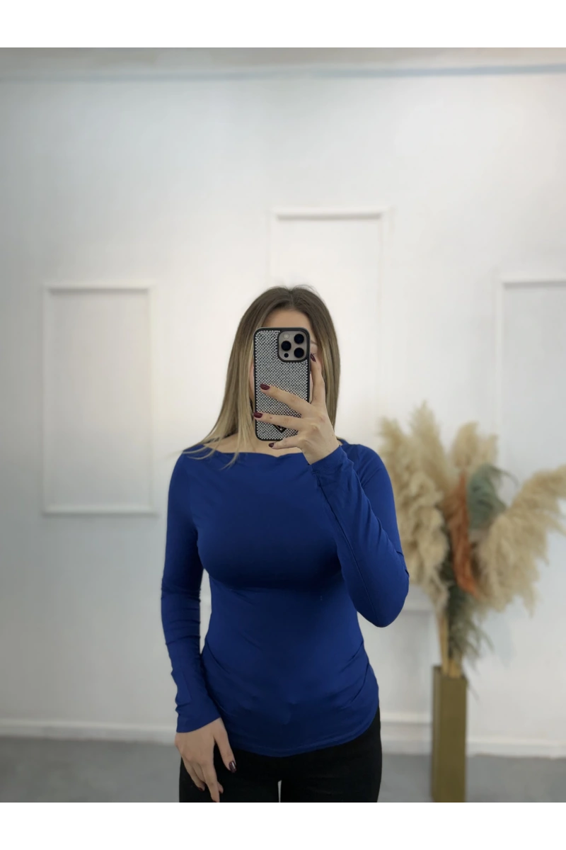 Pytor Degaje Yaka Yan Büzğülü Body