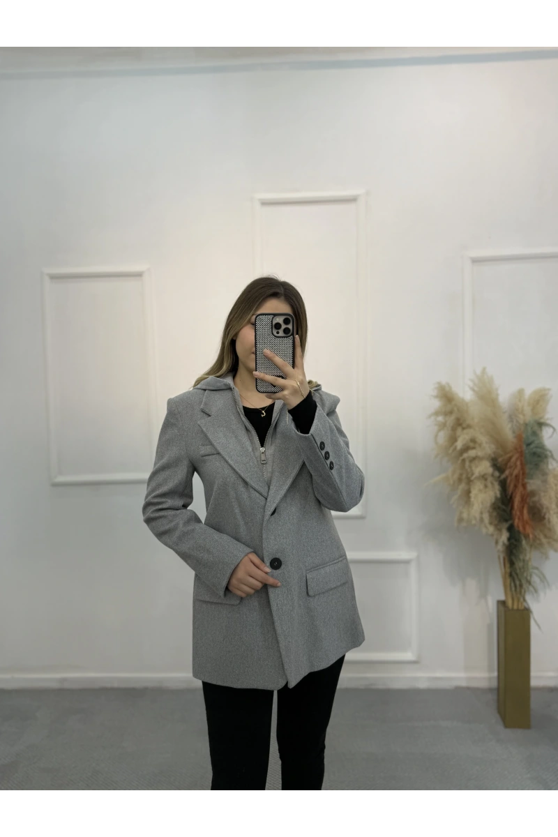 Selco Kapişonlu Blazer Ceket