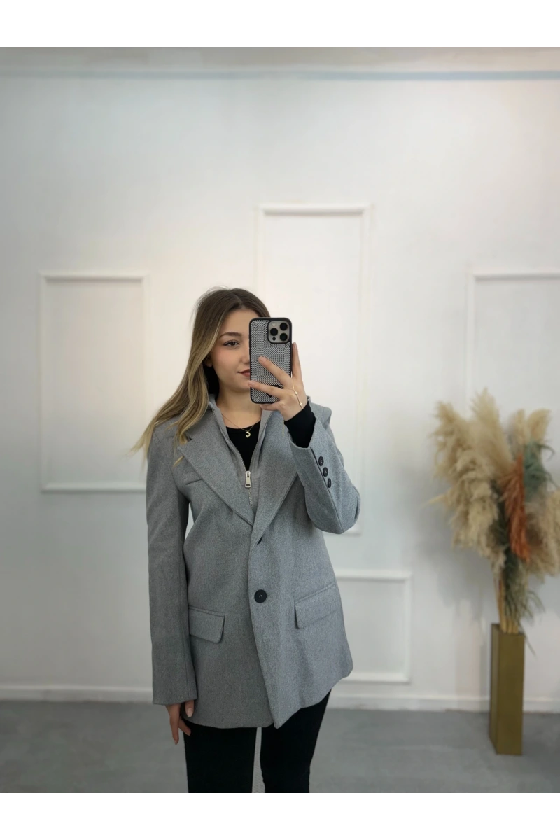 Selco Kapişonlu Blazer Ceket