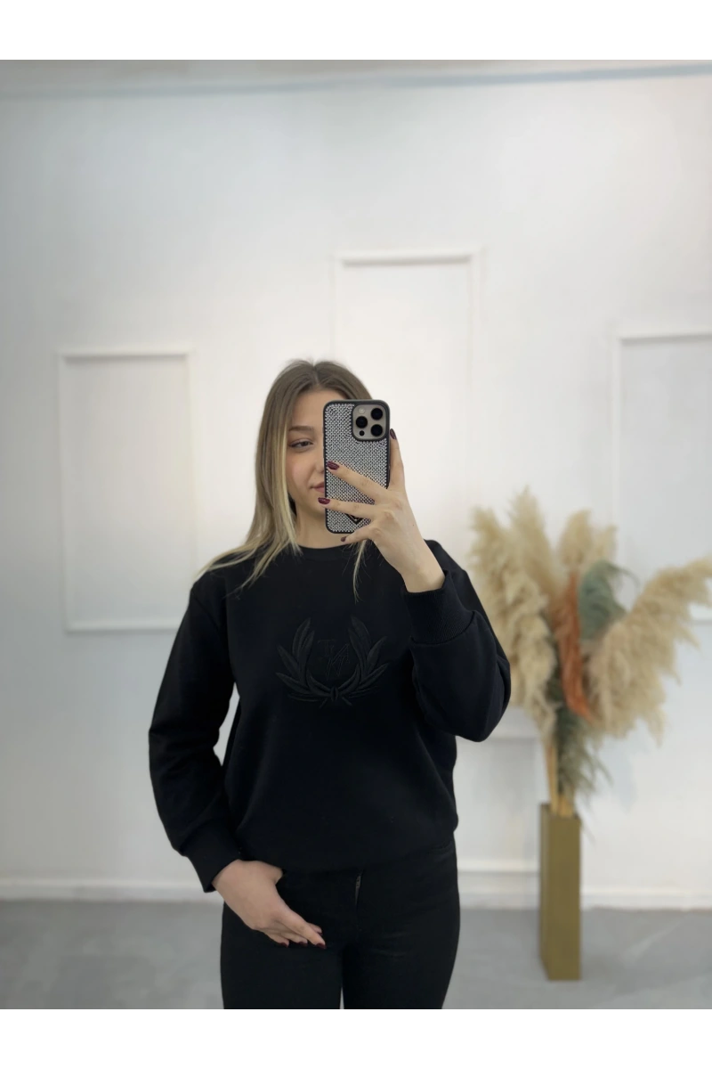 Stal Ntwork Nakışlı Sweatshirt