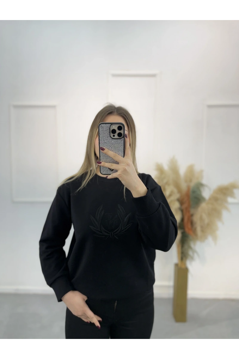 Stal Ntwork Nakışlı Sweatshirt