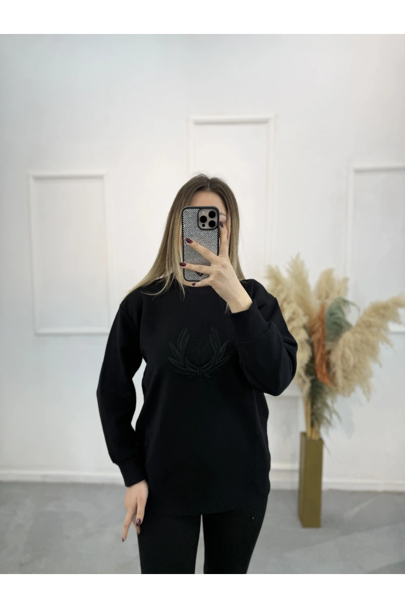 Stal Ntwork Nakışlı Sweatshirt