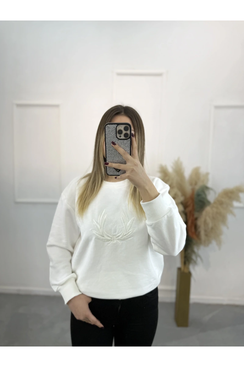 Stal Ntwork Nakışlı Sweatshirt