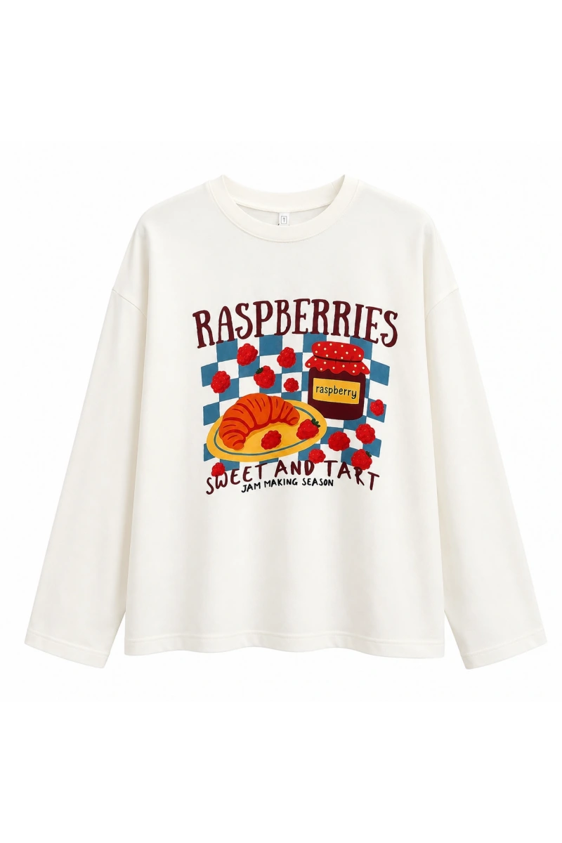 Strawberry Baskılı T-Shirt