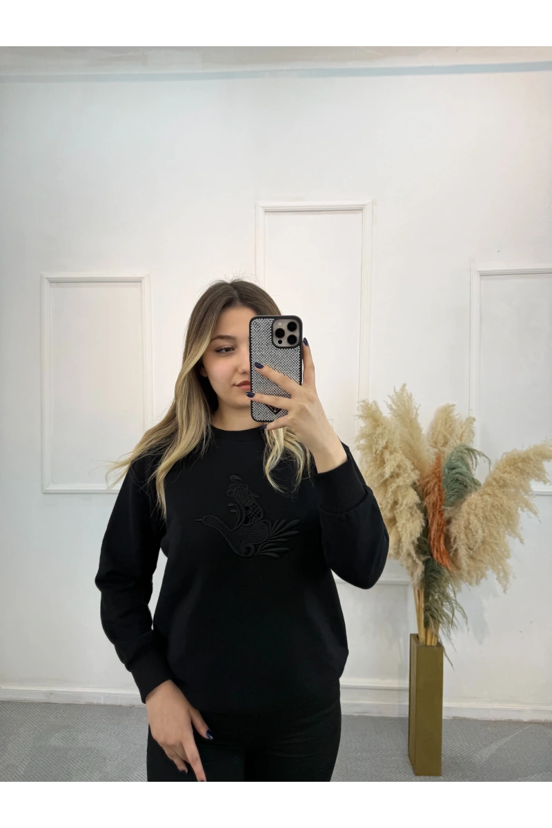 Taus Bymn Nakışlı Sweatshirt