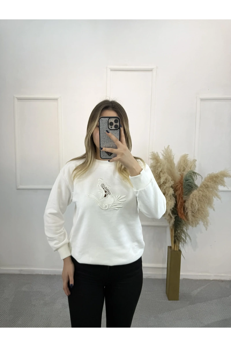 Taus Bymn Nakışlı Sweatshirt