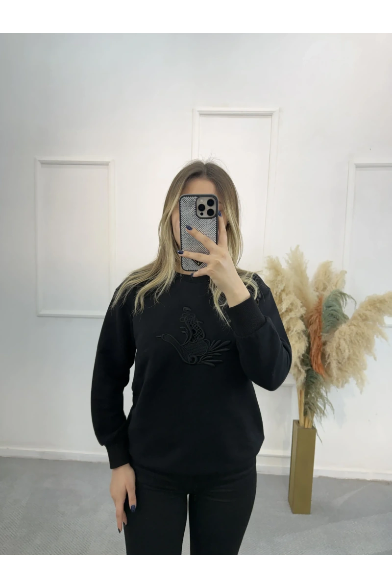 Taus Bymn Nakışlı Sweatshirt
