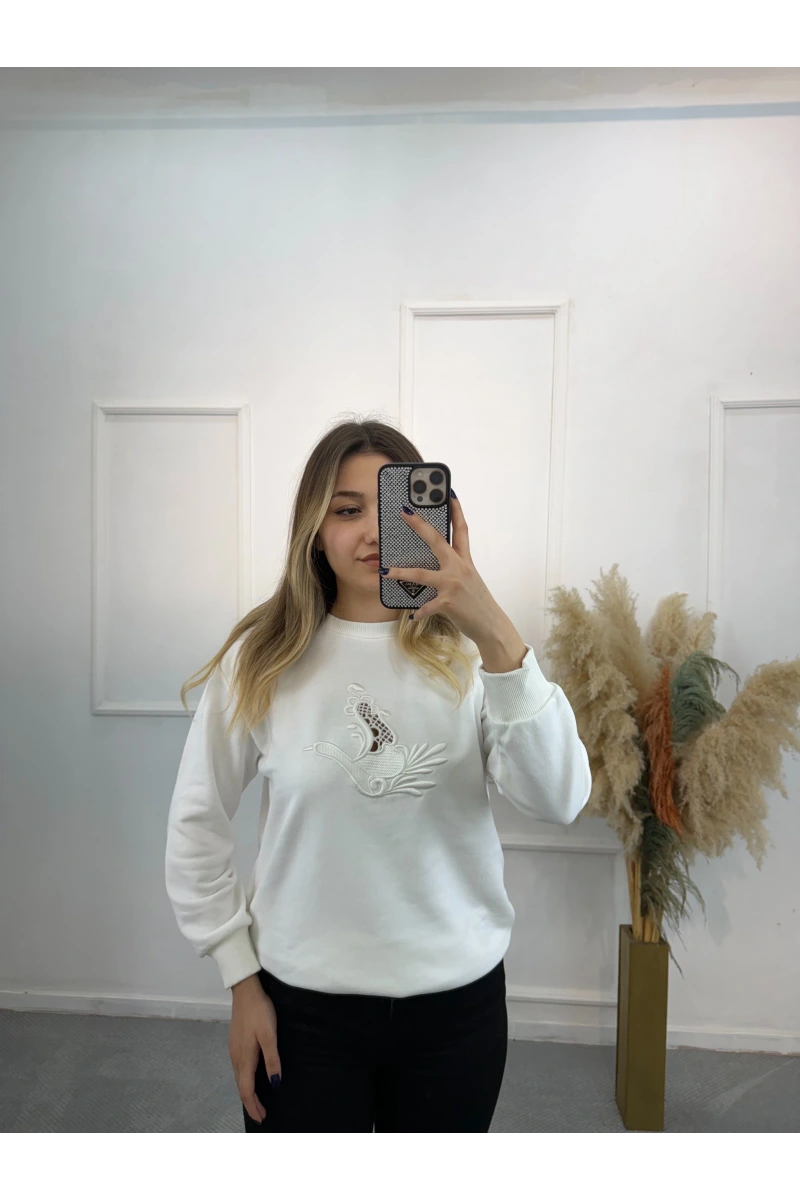 Taus Bymn Nakışlı Sweatshirt