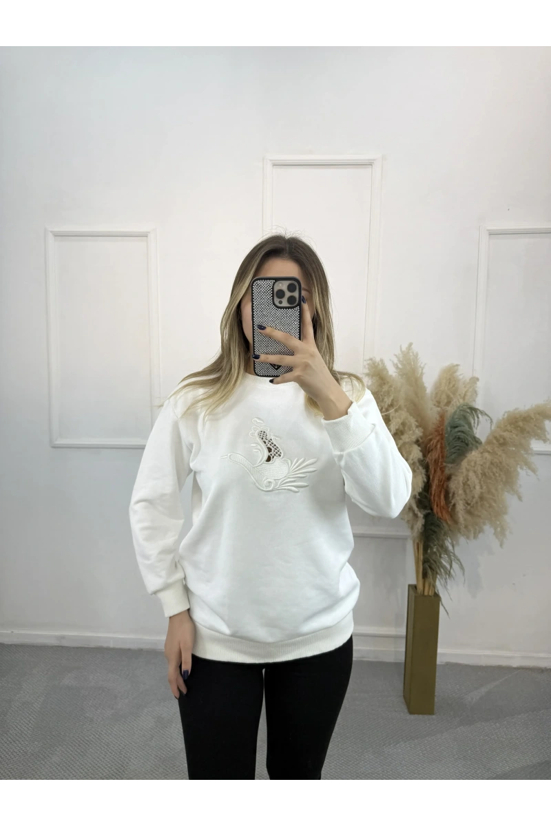 Taus Bymn Nakışlı Sweatshirt