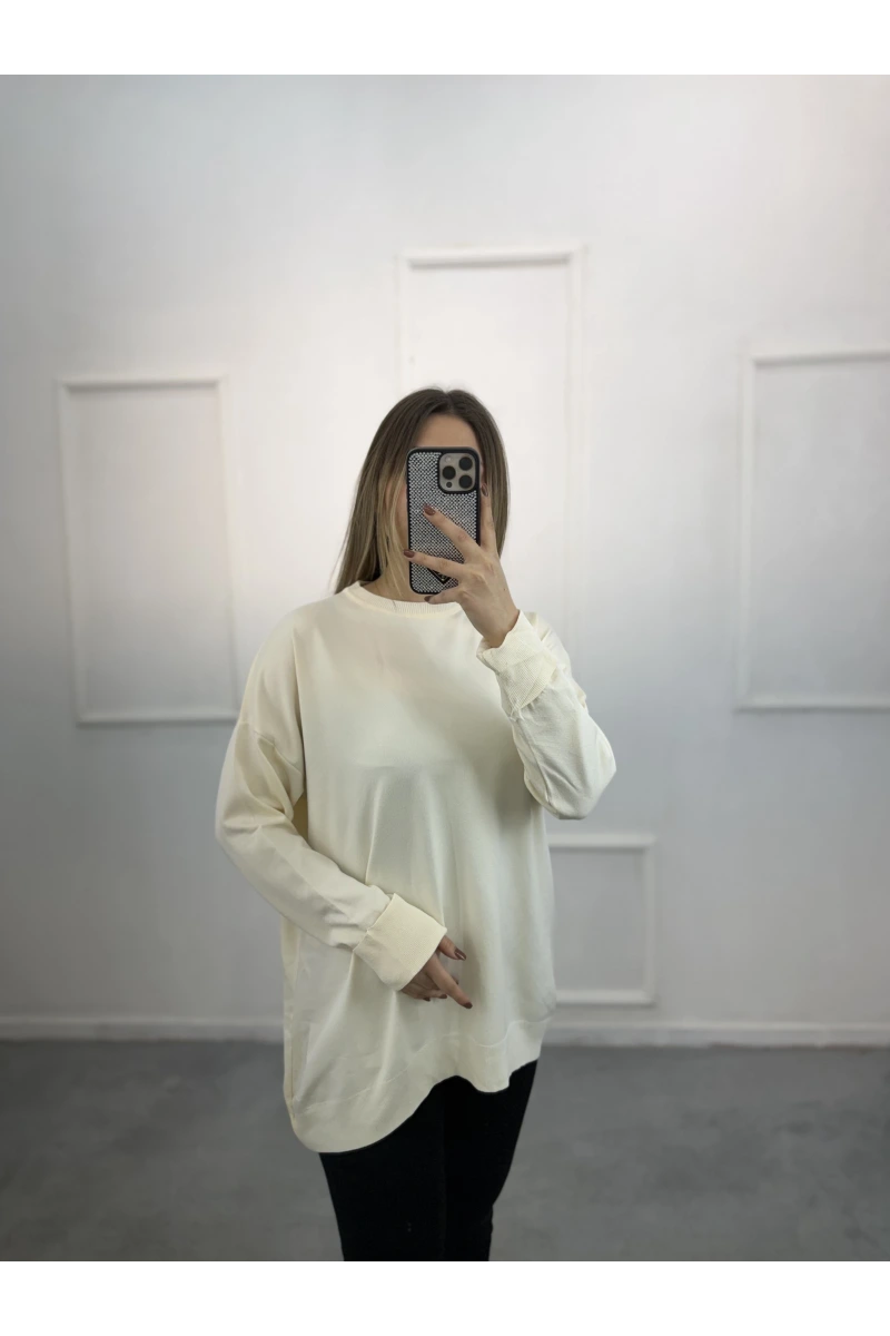 Ugly Yandan Düğmeli Merserize Tunik