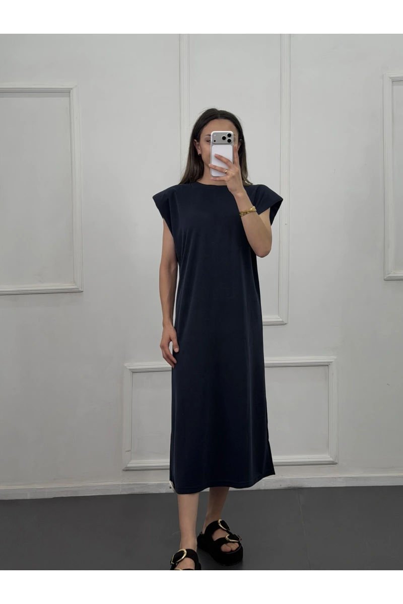 Vatkalı Pike Modal Elbise