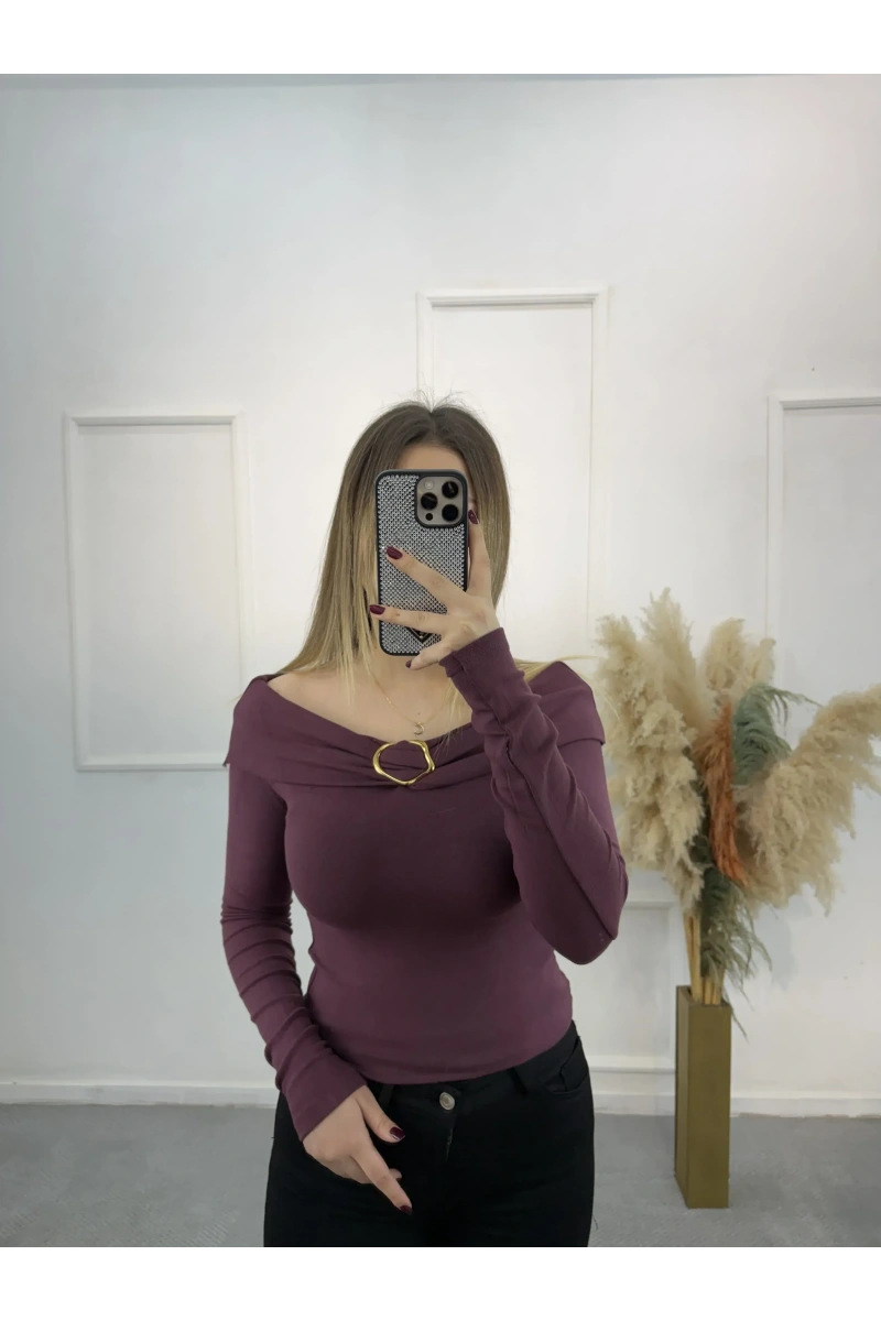 Vellichor Gold Tokalı Bluz