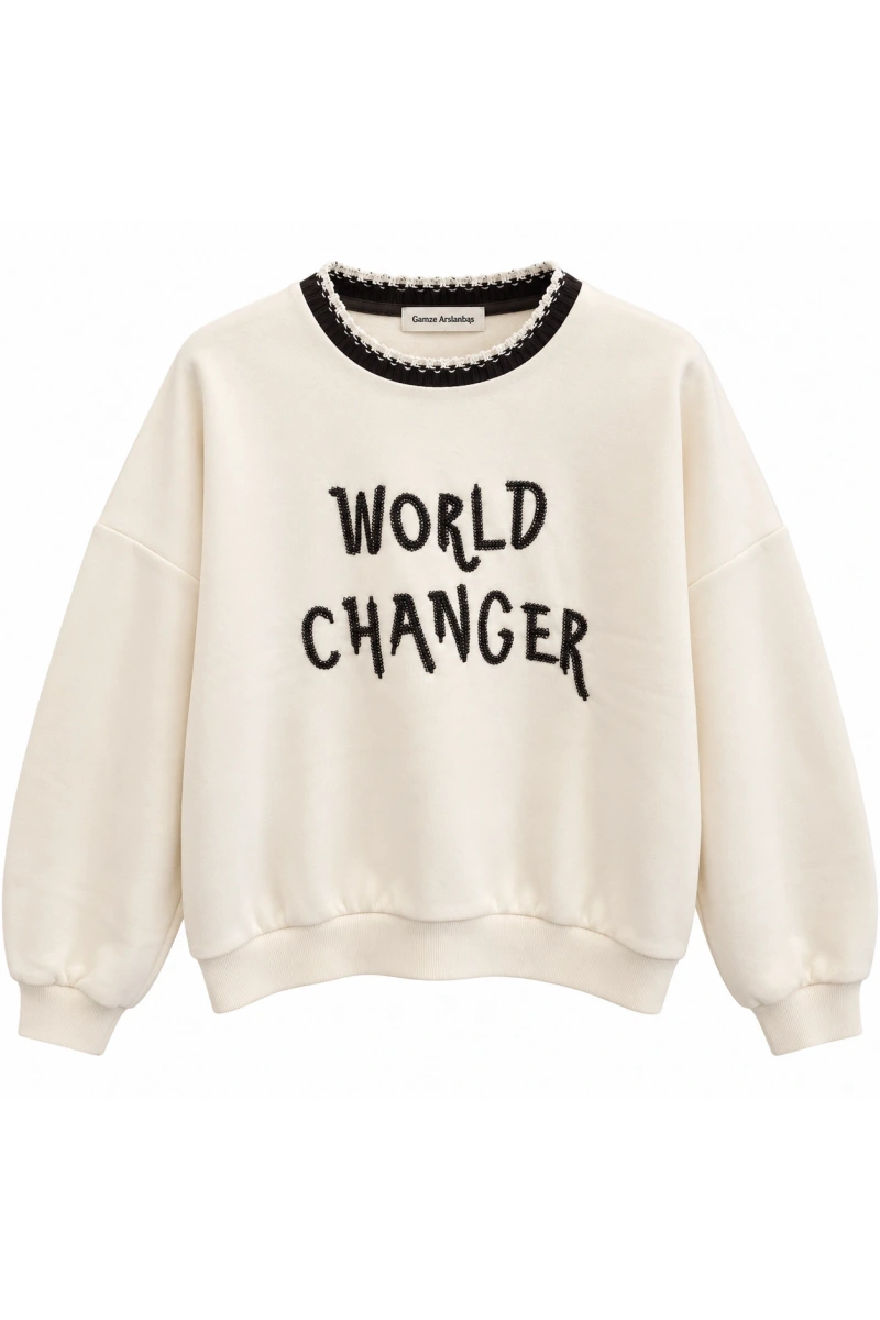 Yazı Baskılı Sweatshirt