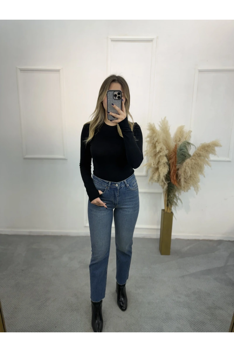 Zra Boyfit Kesik Paça Jean