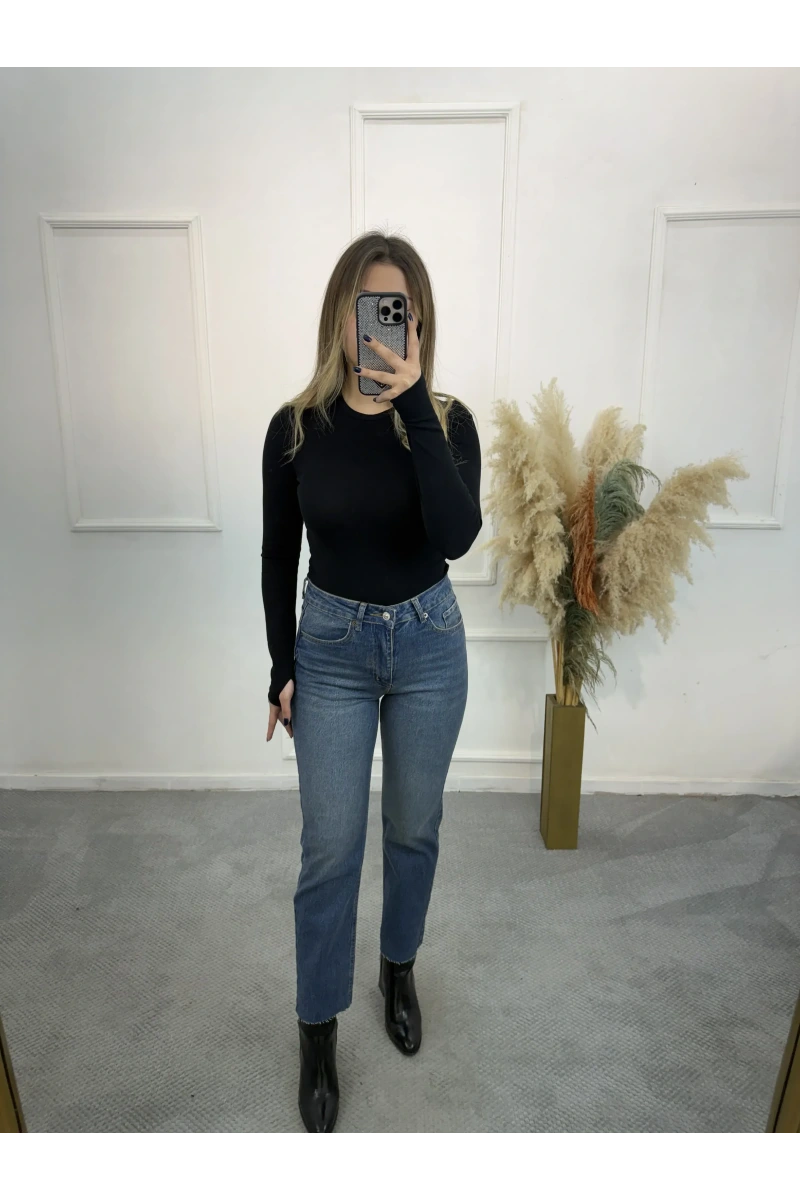 Zra Boyfit Kesik Paça Jean