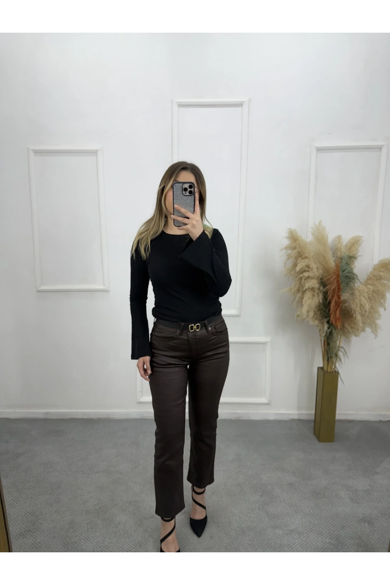 Zra Mumlu Boy Fit Rikralı Jean