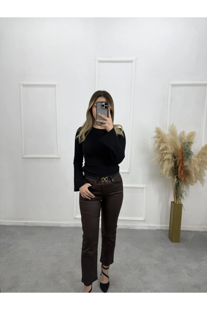 Zra Mumlu Boy Fit Rikralı Jean