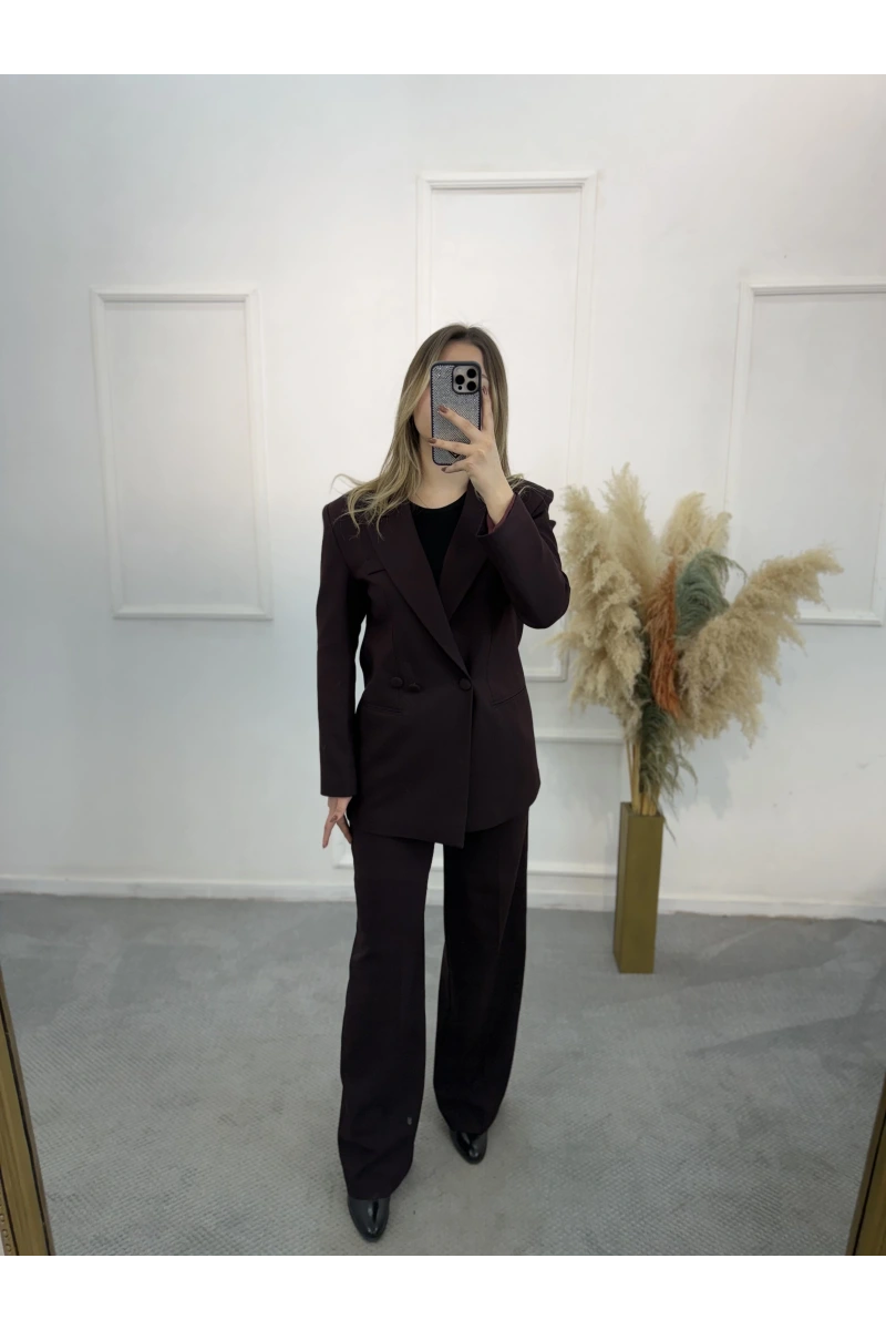 Zra Palazzo Pantolonlu Blazer İkili Takım