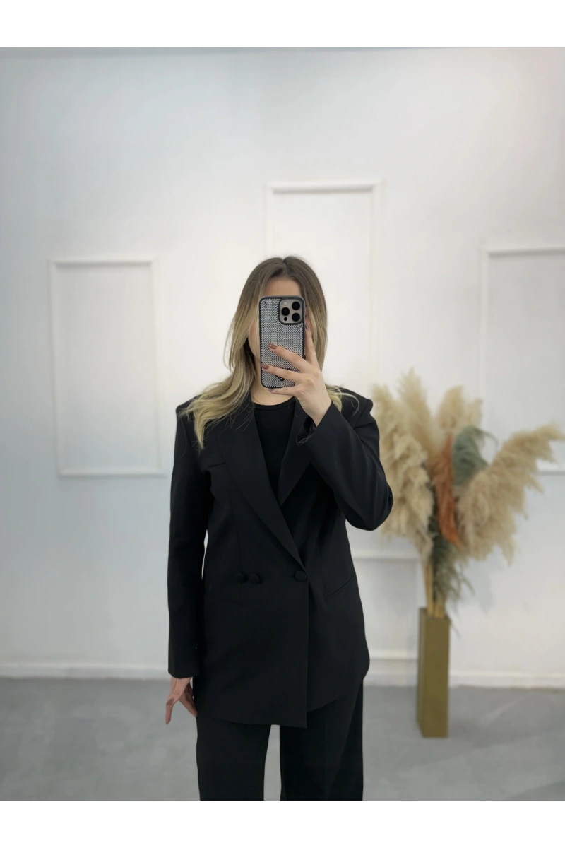 Zra Palazzo Pantolonlu Blazer İkili Takım