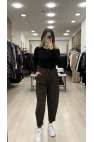 Bervi Bel Büzğülü Şalvar Pantolon
