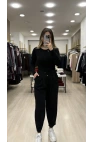 Bervi Bel Büzğülü Şalvar Pantolon