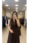 Florentia Fermuarlı Tensel Elbise