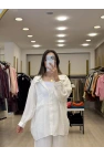 Zensia Düşük Omuzlu Tensel Gömlek