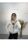 Alless Bymn Taşlı Kuş Detaylı Hırka