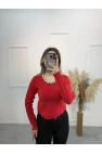 Avid Yakası Boncuklu Triko Kazak