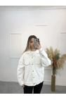 Bix Nakışlı Zımbalı Denim Ceket