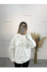 Bix Nakışlı Zımbalı Denim Ceket