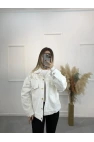 Bix Nakışlı Zımbalı Denim Ceket