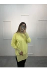 Ceks Yaka Ve Kol Simli Merserize Tunik
