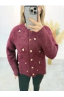 Cell Angora İnci Ve Taş Detaylı Hırka
