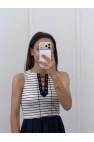 Çizgili Çelik T-Shirtlü Elbise