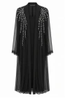 Coral Omuz Taş Çakımlı Abaya