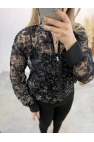 Dantel Güpürlü Bomber Ceket