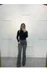 Deaf Likralı Dökme Taşlı İspanyol Jean