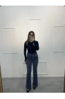 Deaf Likralı Dökme Taşlı İspanyol Jean